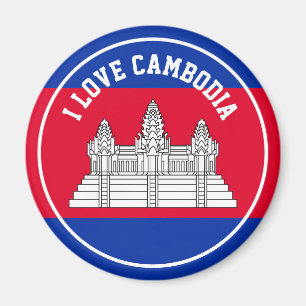 Flagge Kambodscha Souvenir Reise Magnet