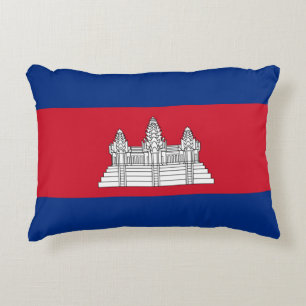 Flagge Kambodschas Dekokissen