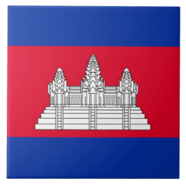 Flagge Kambodschas Fliese