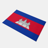Flagge Kambodschas Fußmatte (Schrägansicht)