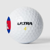 Flagge Kambodschas Golfball (Logo)