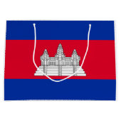 Flagge Kambodschas Große Geschenktüte (Vorderseite)