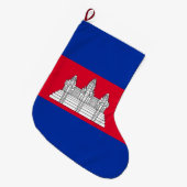 Flagge Kambodschas Großer Weihnachtsstrumpf (Vorderansicht (hängend))