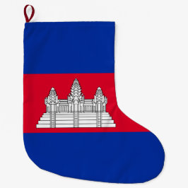 Flagge Kambodschas Großer Weihnachtsstrumpf