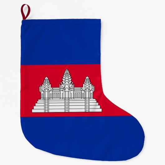 Flagge Kambodschas Großer Weihnachtsstrumpf (Vorderseite)