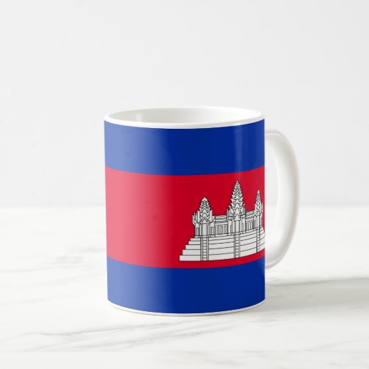 Flagge Kambodschas Kaffeetasse (VorderseiteRechts)
