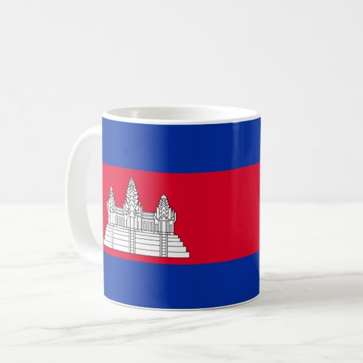 Flagge Kambodschas Kaffeetasse (Vorderseite Links)