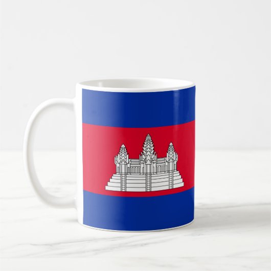 Flagge Kambodschas Kaffeetasse (Links)