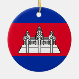 Flagge Kambodschas Keramik Ornament
