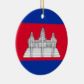 Flagge Kambodschas Keramik Ornament (Rechts)