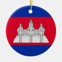 Flagge Kambodschas Keramik Ornament
