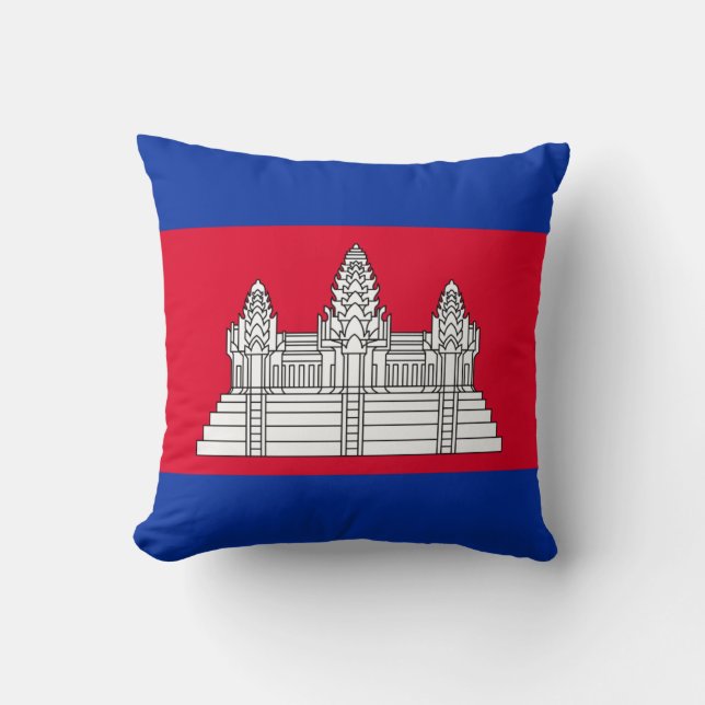 Flagge Kambodschas Kissen (Vorderseite)