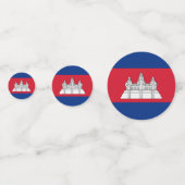 Flagge Kambodschas Konfetti (Vorderseiten)