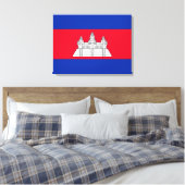 Flagge Kambodschas Leinwanddruck (Insitu (Schlafzimmer))