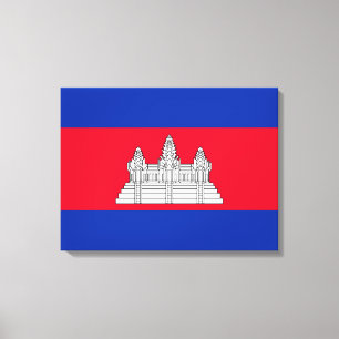 Flagge Kambodschas Leinwanddruck