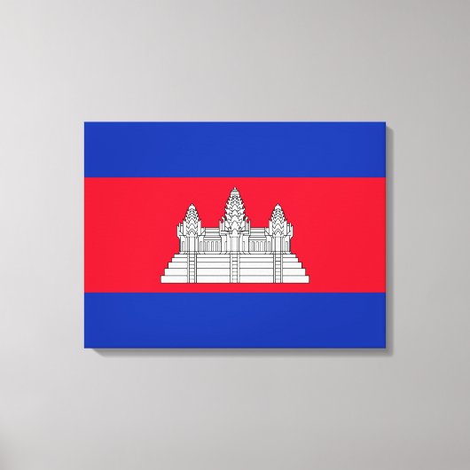 Flagge Kambodschas Leinwanddruck (Vorderseite)