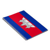 Flagge Kambodschas Notizblock (Rechte Seite)