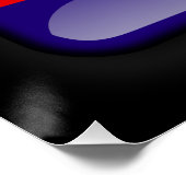Flagge Kambodschas Poster (Ecke)