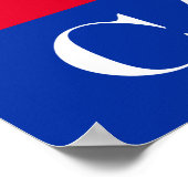 Flagge Kambodschas Poster (Ecke)