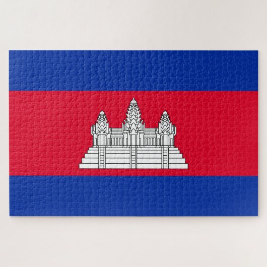 Flagge Kambodschas Puzzle (Horizontal)