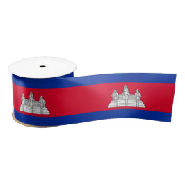 Flagge Kambodschas Satinband
