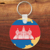 Flagge Kambodschas Schlüsselanhänger (Vorderseite)