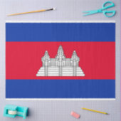 Flagge Kambodschas Seidenpapier (Basteln)