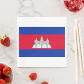 Flagge Kambodschas Serviette (Beispiel)