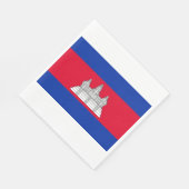 Flagge Kambodschas Serviette (Ecke)