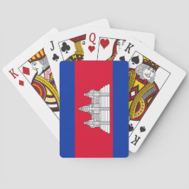 Flagge Kambodschas Spielkarten