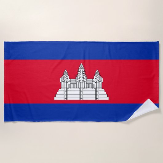 Flagge Kambodschas Strandtuch (Vorderseite)