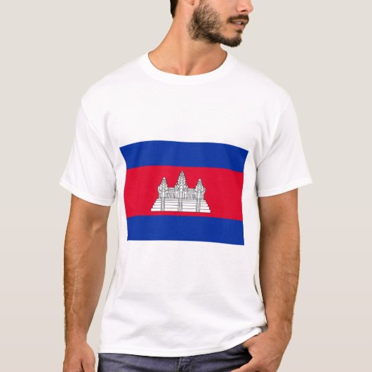 Flagge Kambodschas T-Shirt (Vorderseite)