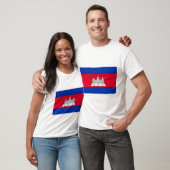 Flagge Kambodschas T-Shirt (Unisex)