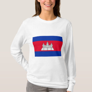 Flagge Kambodschas T-Shirt