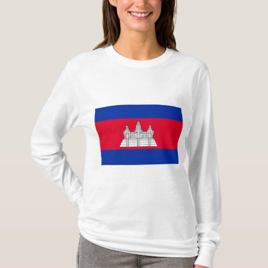 Flagge Kambodschas T-Shirt (Vorderseite)