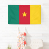 Flagge Kameruns Banner (Insitu)