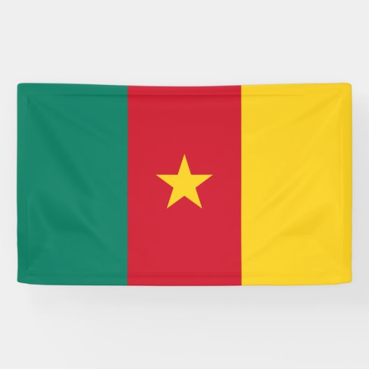 Flagge Kameruns Banner (Horizontal)