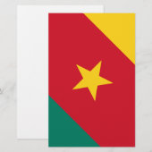 Flagge Kameruns Briefpapier (Vorne/Hinten)