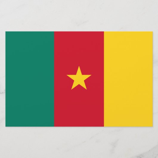 Flagge Kameruns Briefpapier (Vorderseite)