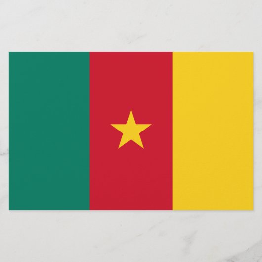 Flagge Kameruns Briefpapier (Vorderseite)