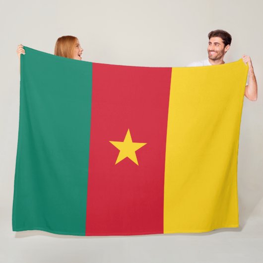 Flagge Kameruns Fleecedecke (Beispiel)