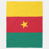Flagge Kameruns Fleecedecke (Vorderseite)