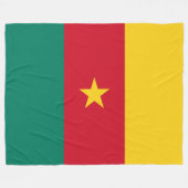 Flagge Kameruns Fleecedecke (Vorderseite (Horizontal))