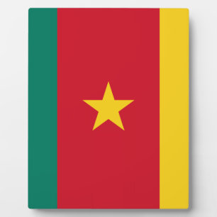 Flagge Kameruns Fotoplatte