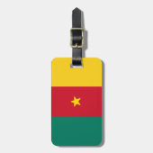 Flagge Kameruns Gepäckanhänger (Vorderseite vertikal)