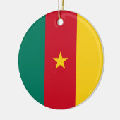 Flagge Kameruns Keramik Ornament (Links)