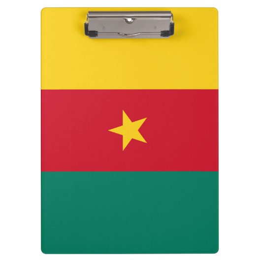 Flagge Kameruns Klemmbrett (Vorderseite)