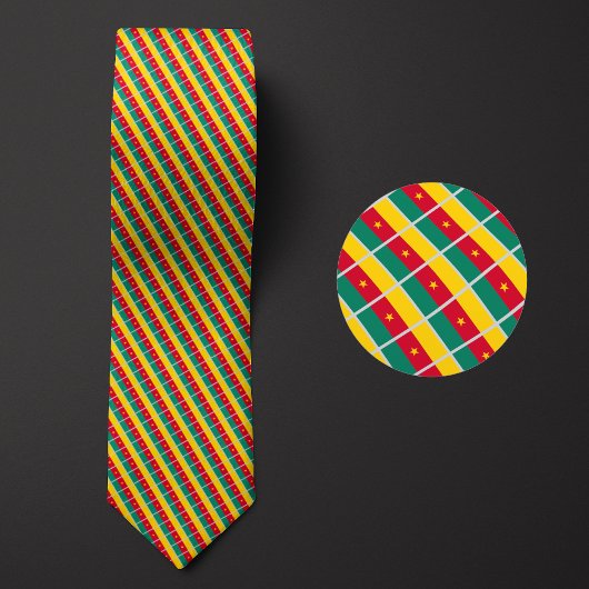 Flagge Kameruns Muster Krawatte