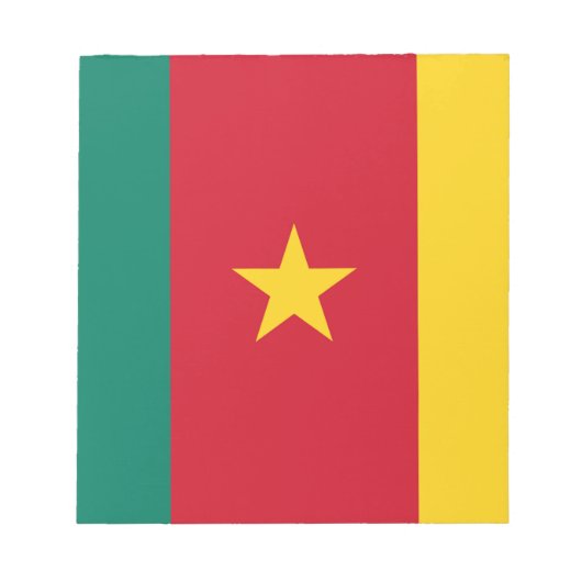 Flagge Kameruns Notizblock (Vorderseite)