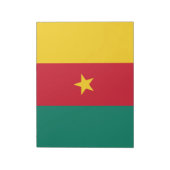 Flagge Kameruns Notizblock (Rotiert)